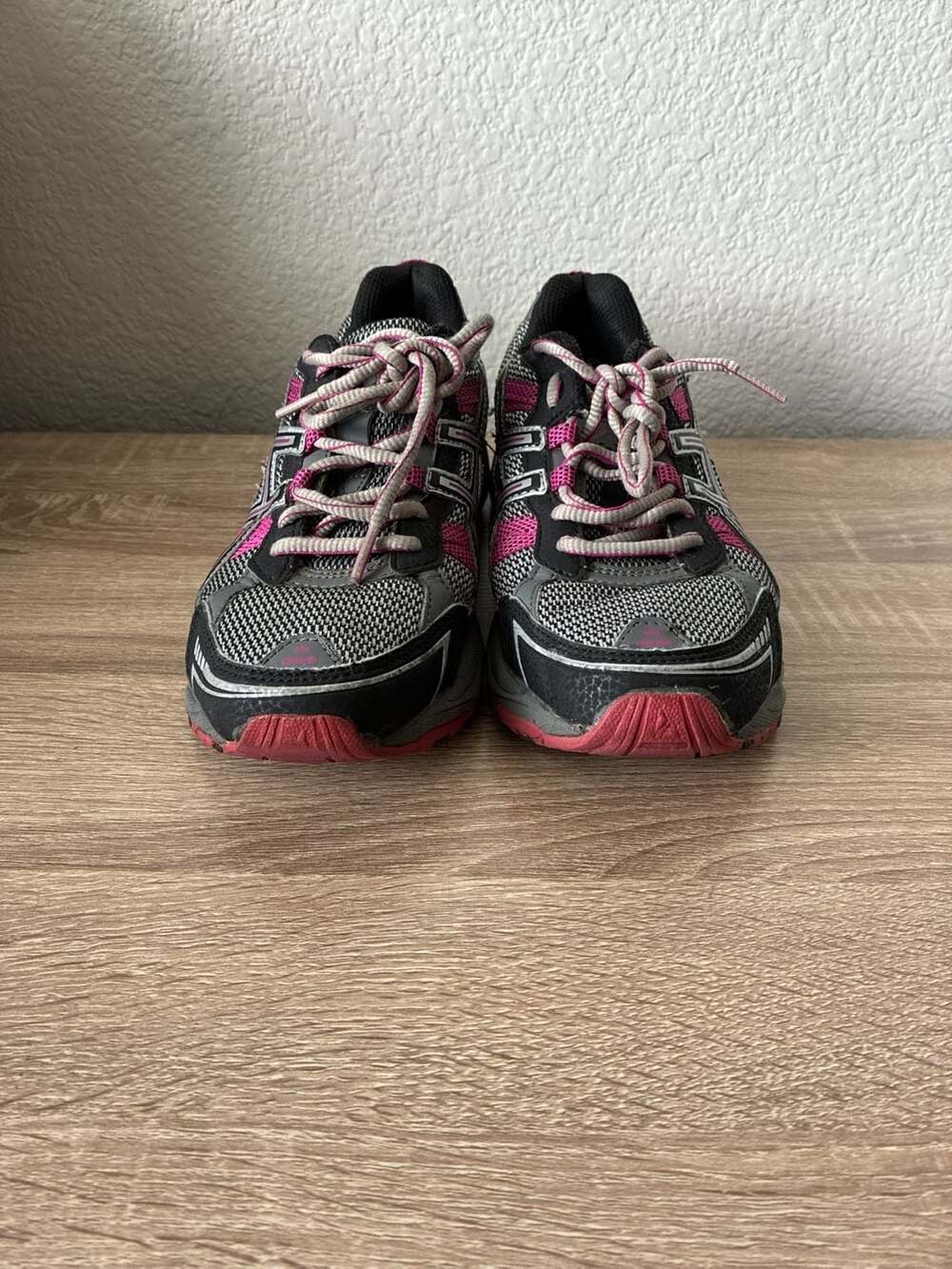 ASICS Gel-Venture 4 Women's Running Sneakers Gray Pink T383N Size 8.5